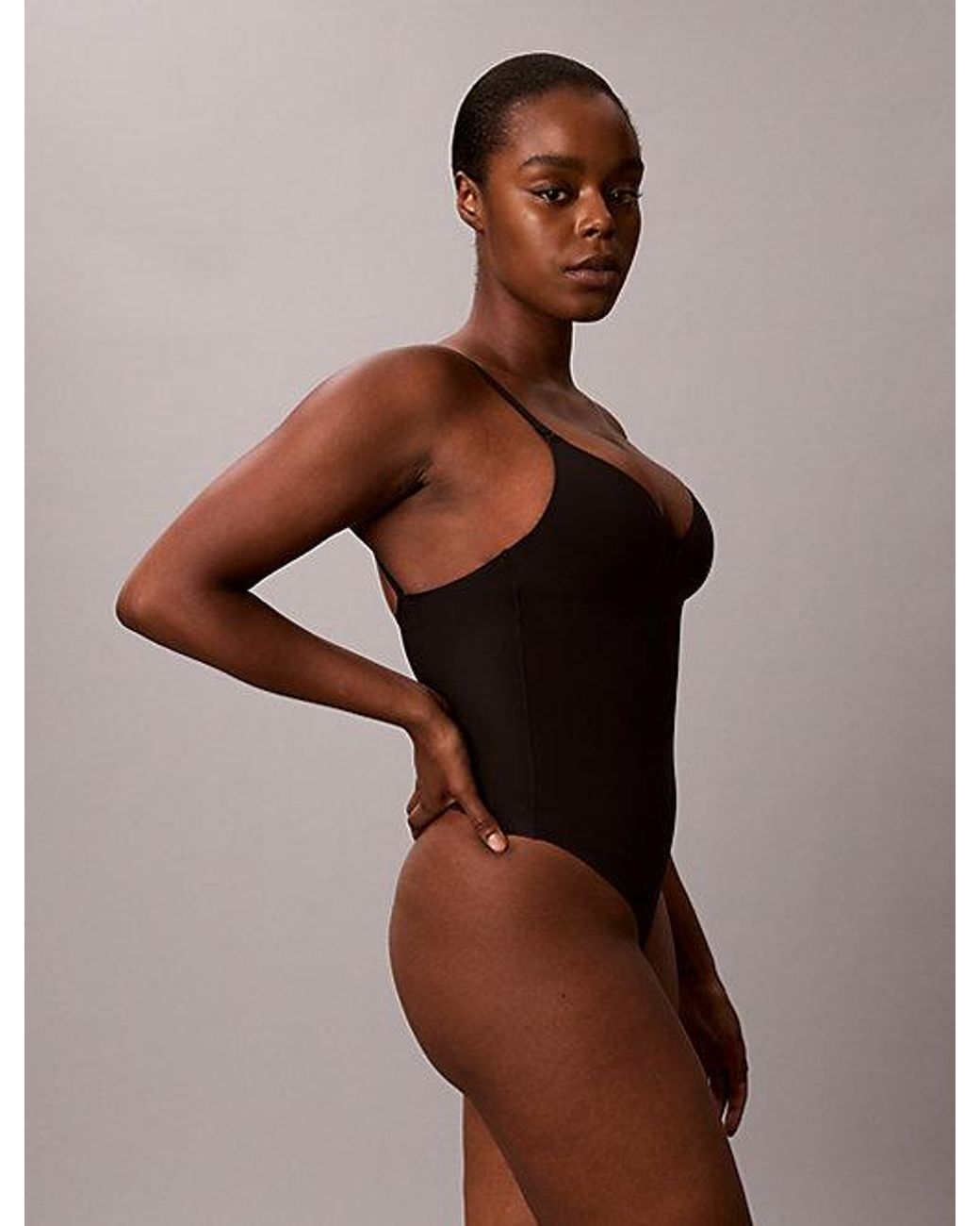 Calvin Klein Brown Shapewear Bodysuit Perfectly Fit Shapewear