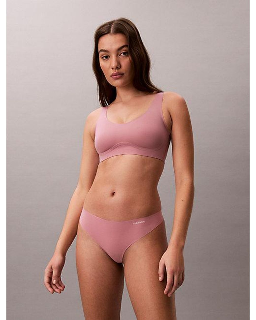 Calvin Klein Zachte Wire Bralette in het Purple
