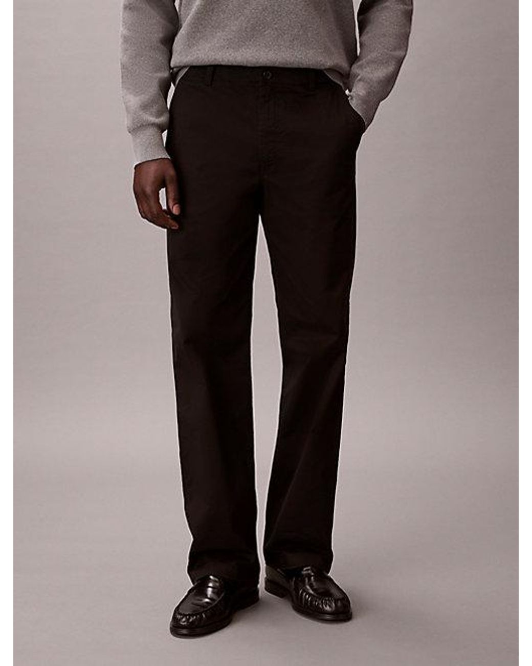 Calvin Klein Black Jeans 90S Straight Chino Pants for men
