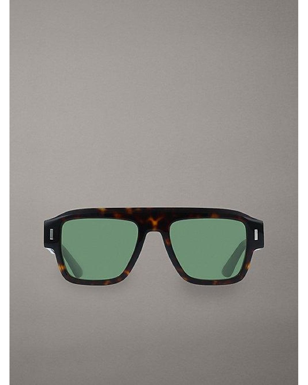 Calvin Klein Green Modified Rectangle Sunglasses for men