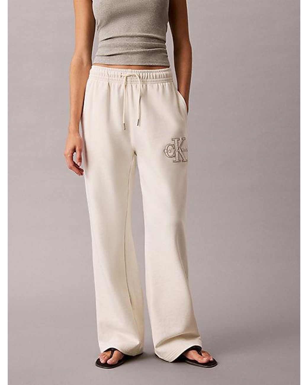 Calvin Klein Natural Jeans Relaxed Cotton Terry Joggers
