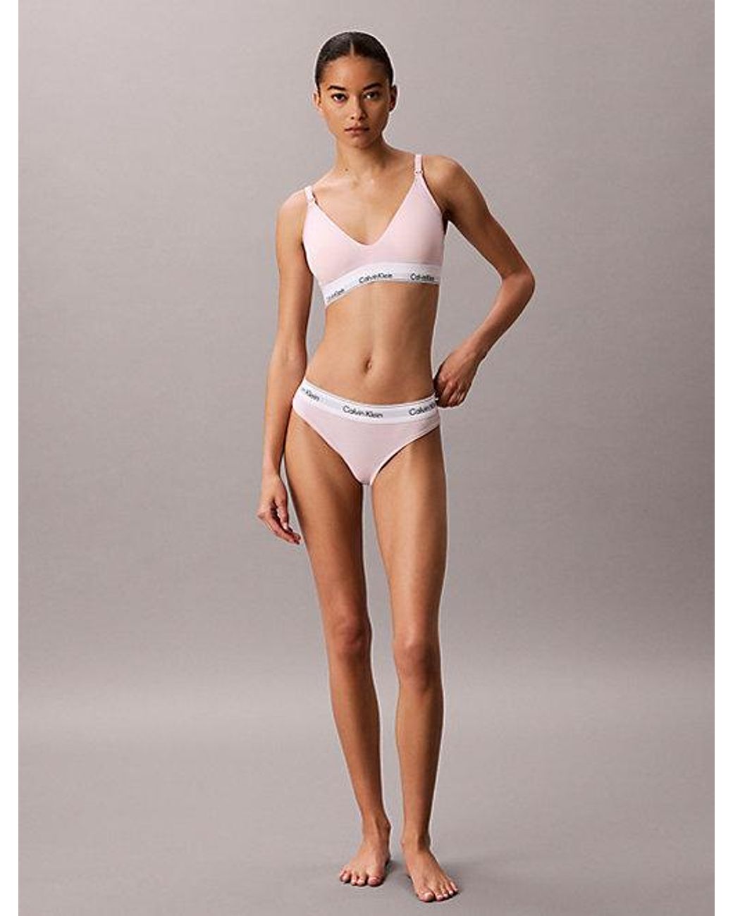 Calvin Klein Purple Maternity Bralette Icon Cotton Modal