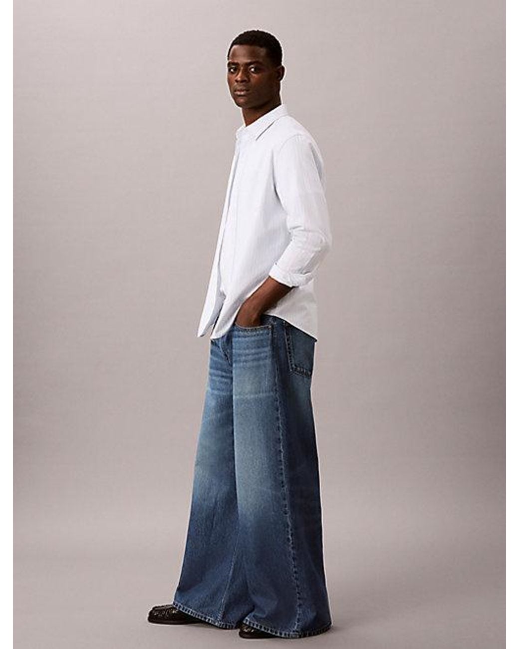 Calvin Klein Blue Jeans Extreme Baggy Jeans for men