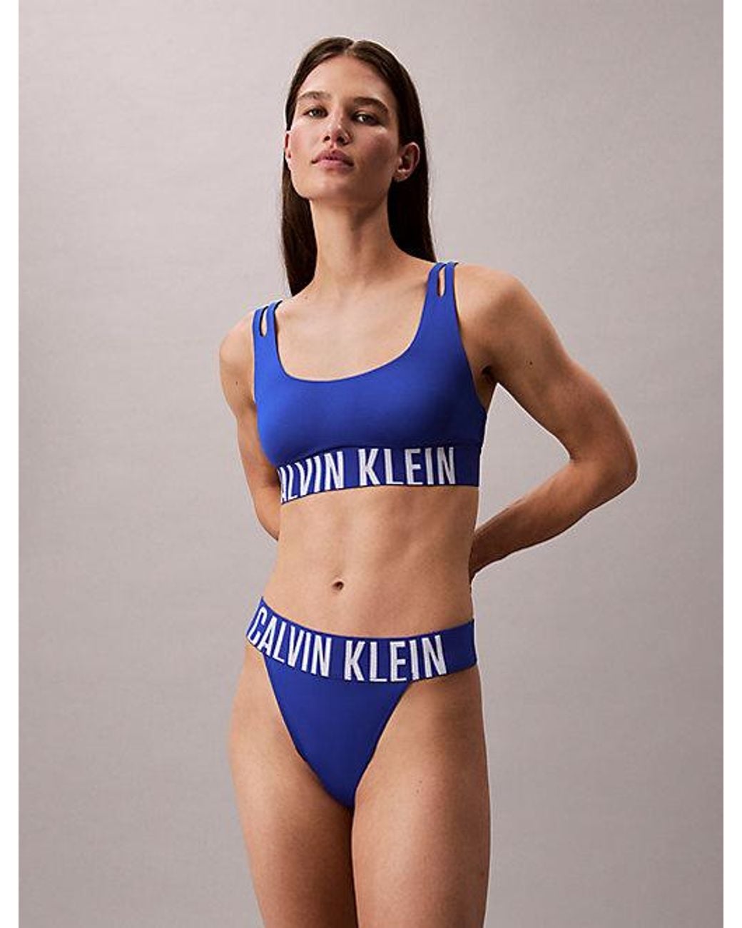 Calvin Klein String in het Blue