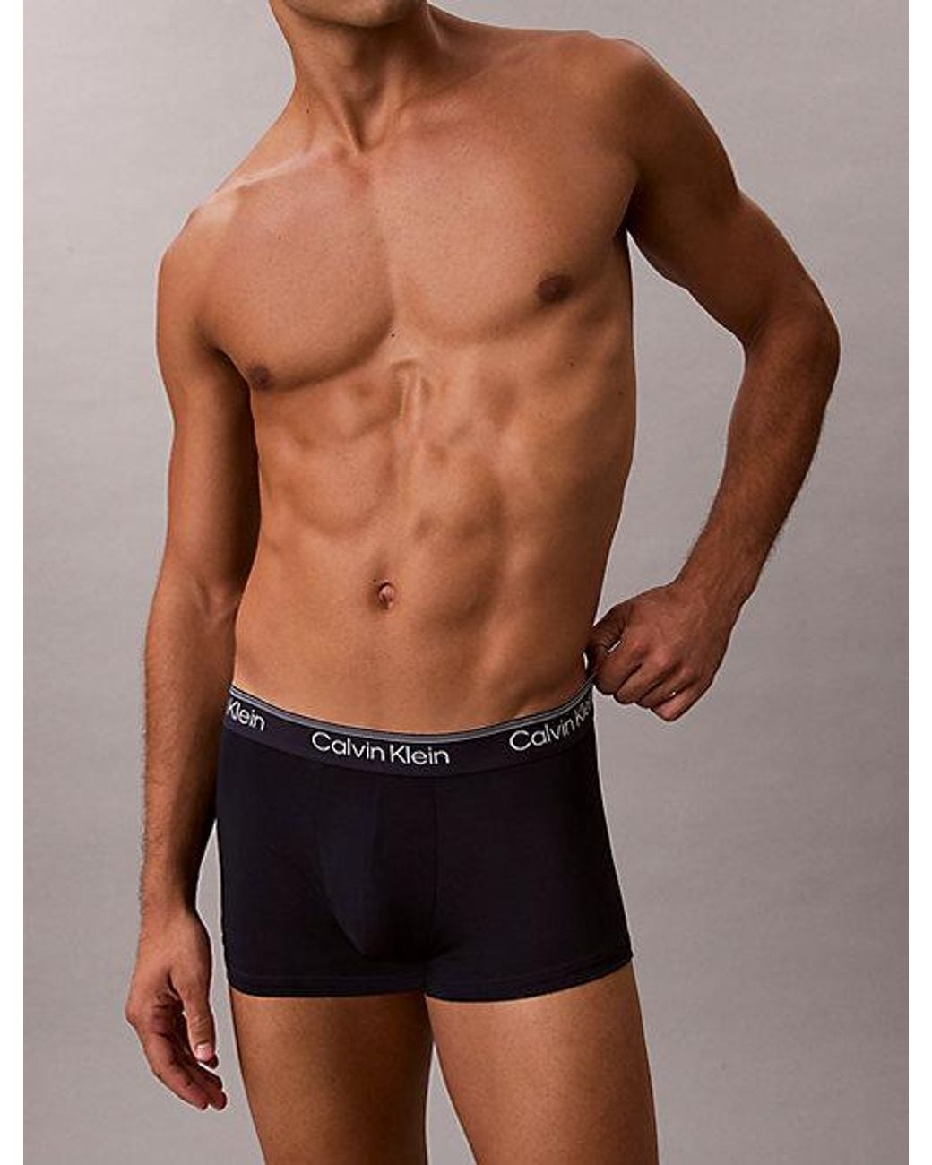 Calvin Klein 5-Pack Lage Taille Boxers in het Blue voor heren
