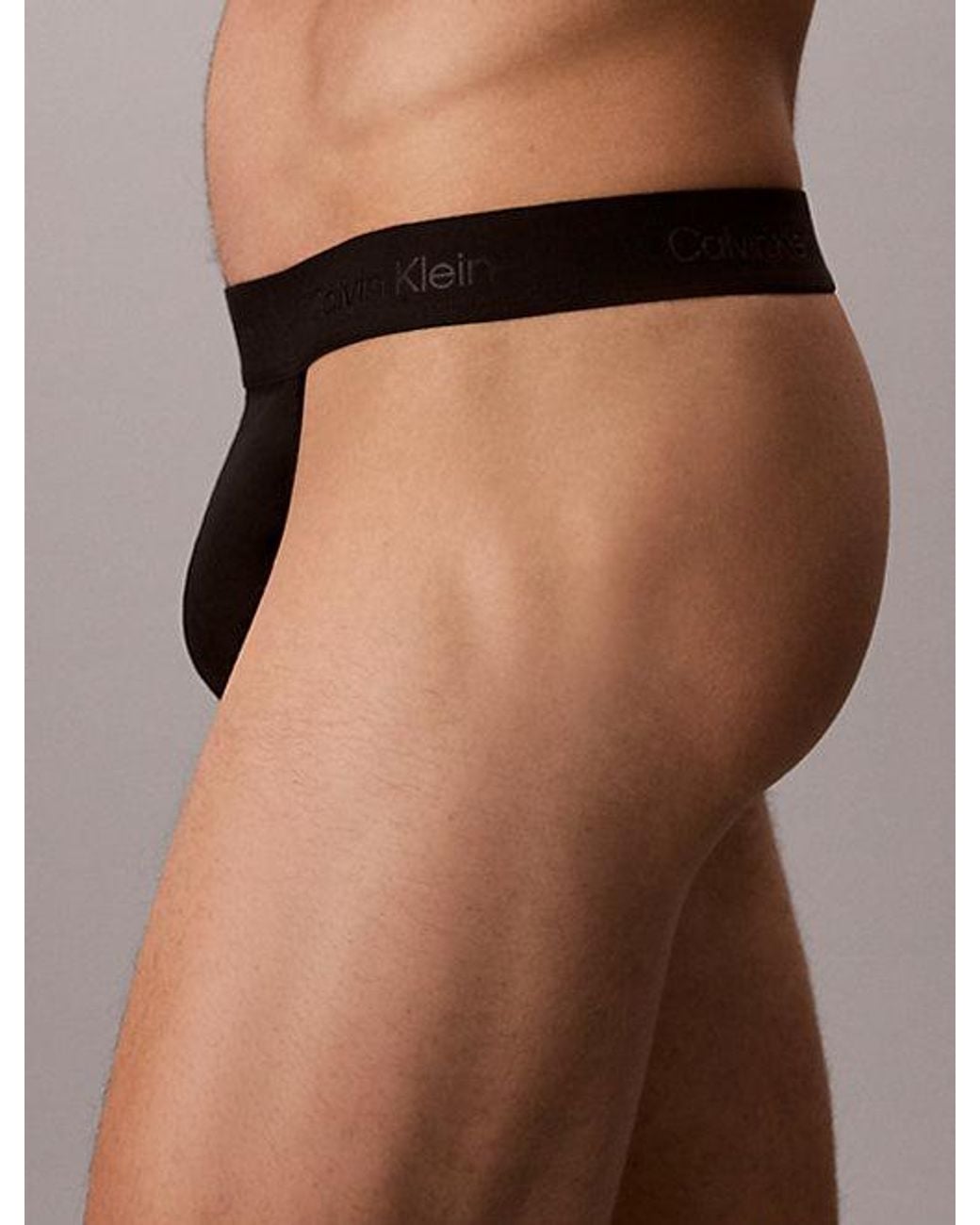 Calvin Klein Brown Thong Refined Lace for men