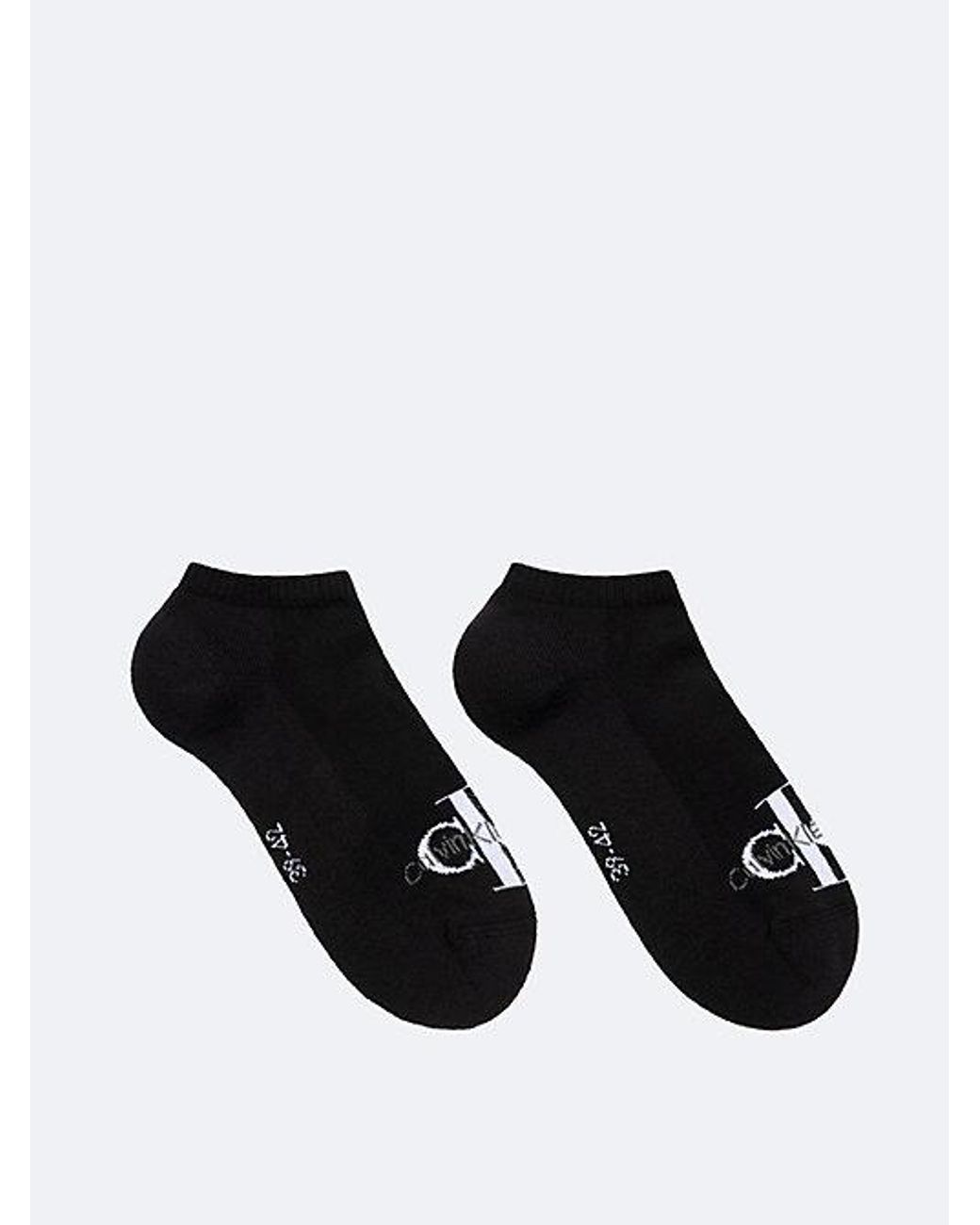 Calvin Klein Black Jeans 2 Pack Soft Cotton Stretch Ankle Socks for men