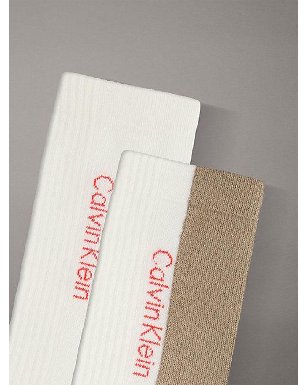 Calvin Klein Gray 2 Pack Moisture-Wicking Crew Socks for men