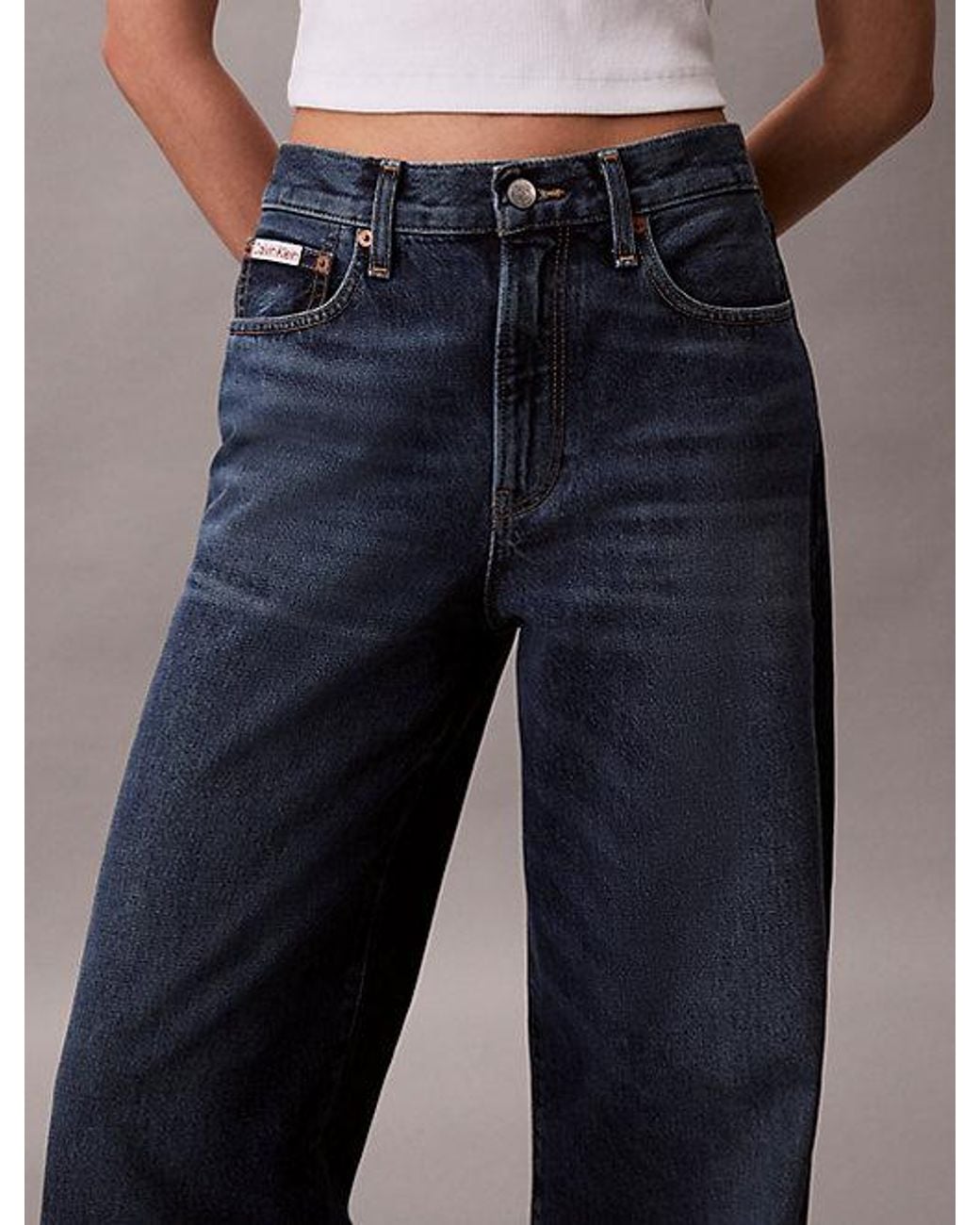 Calvin Klein Blue Jeans Wide Leg Jeans