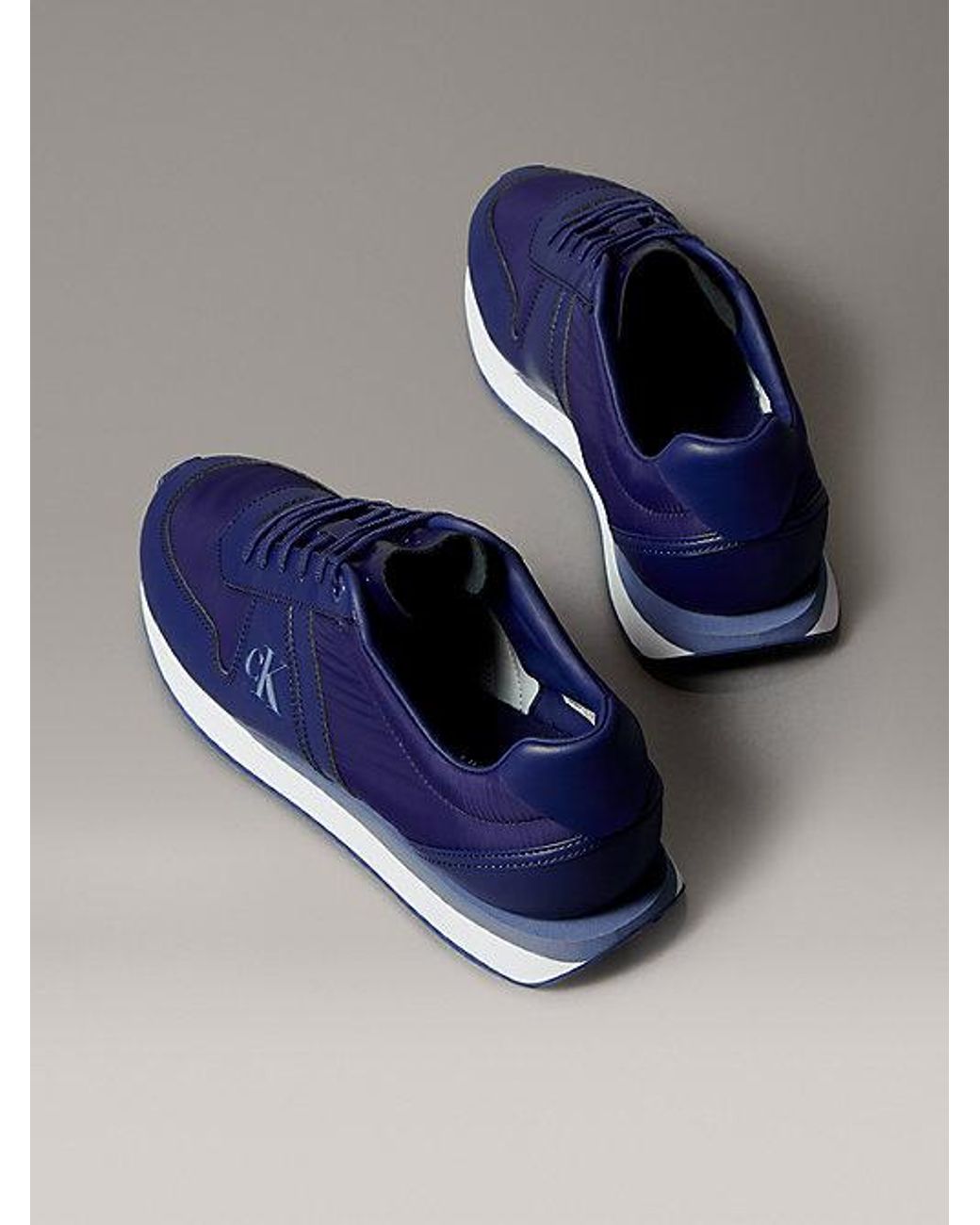 Calvin Klein Blue Jeans 1979 Signature Logo Runner Trainers for men