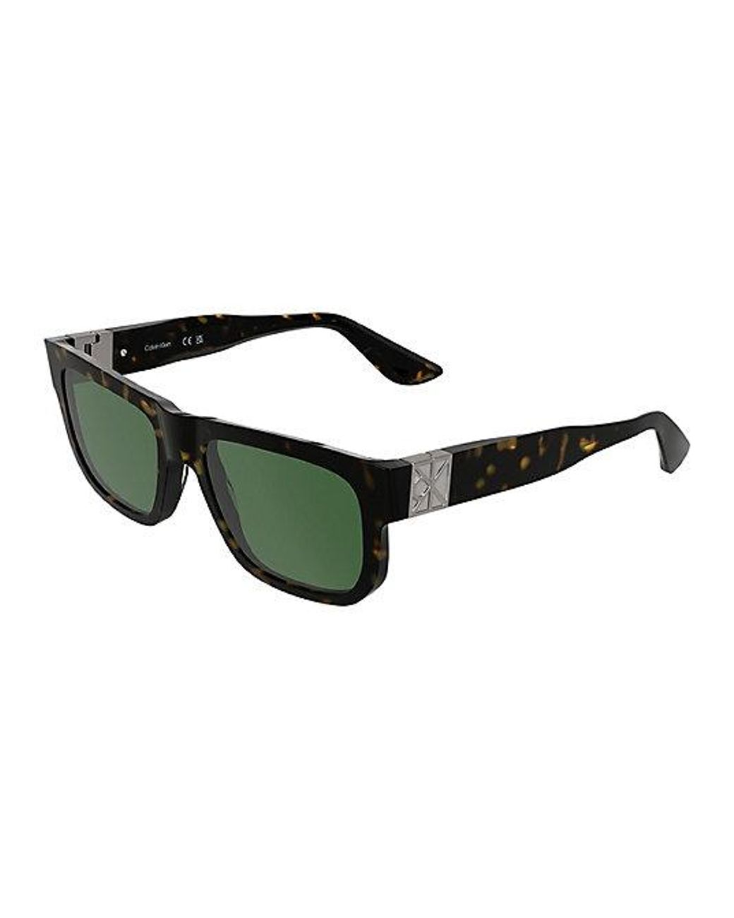 Calvin Klein Green Modified Rectangle Sunglasses for men