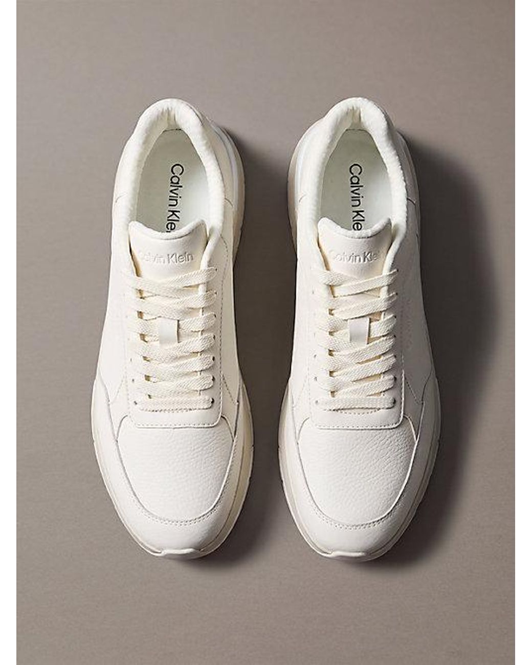 Calvin Klein Multicolor Leather Chunky Dad Trainers for men