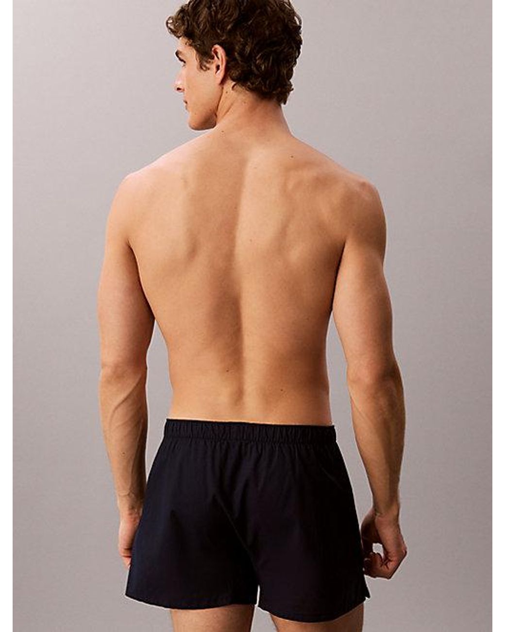 Calvin Klein Blue 3 Pack Boxers 100 Cotton for men