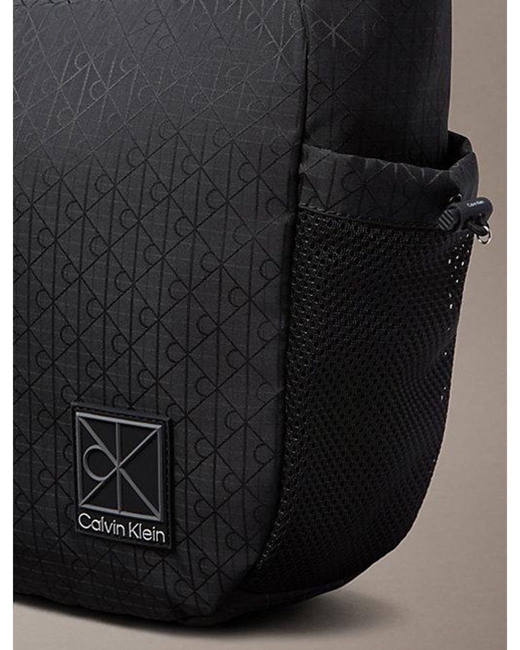 Calvin Klein Gray Water Repellent Crossbody Duffle Bag for men