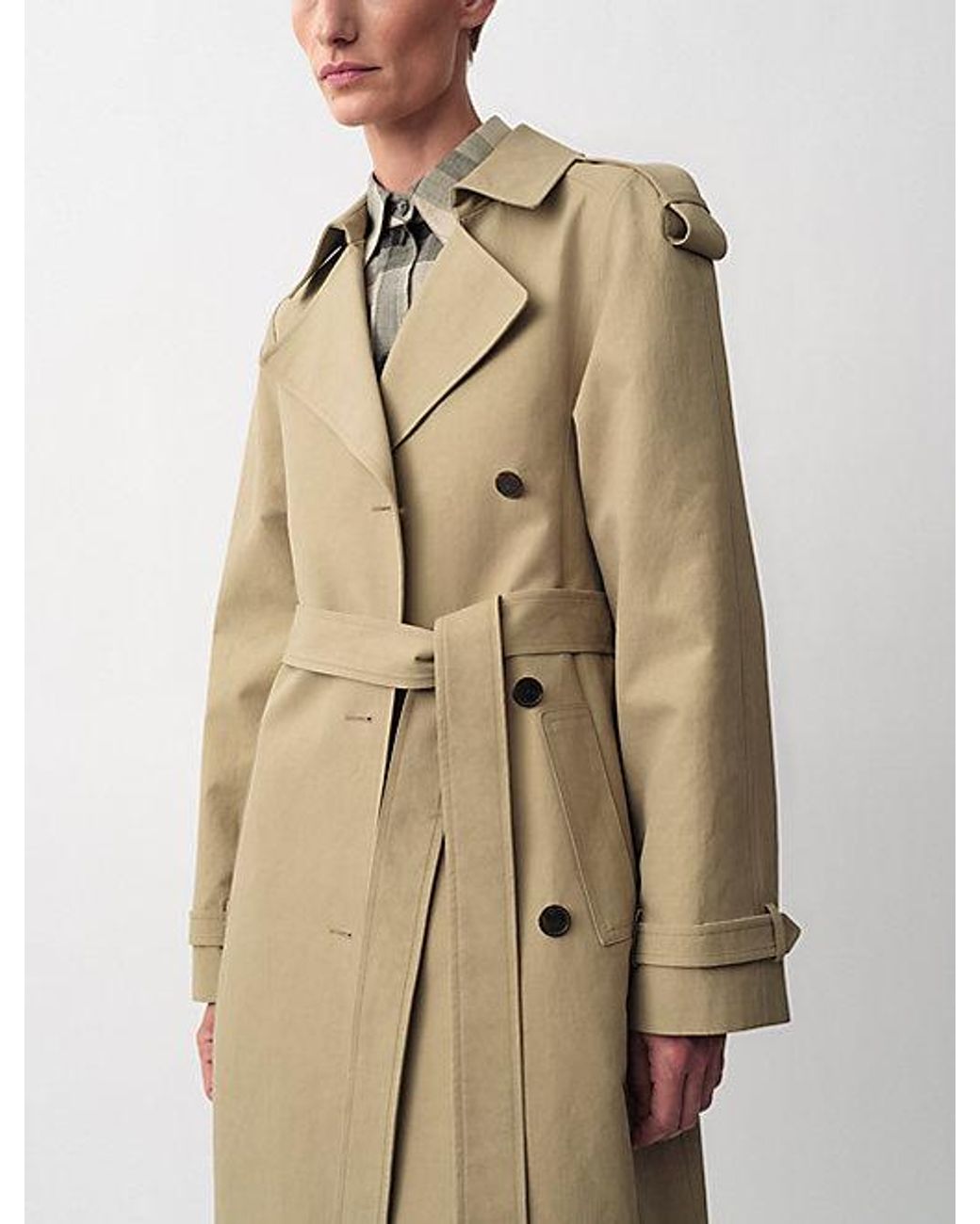 Calvin Klein Natural Jones Trench Coat