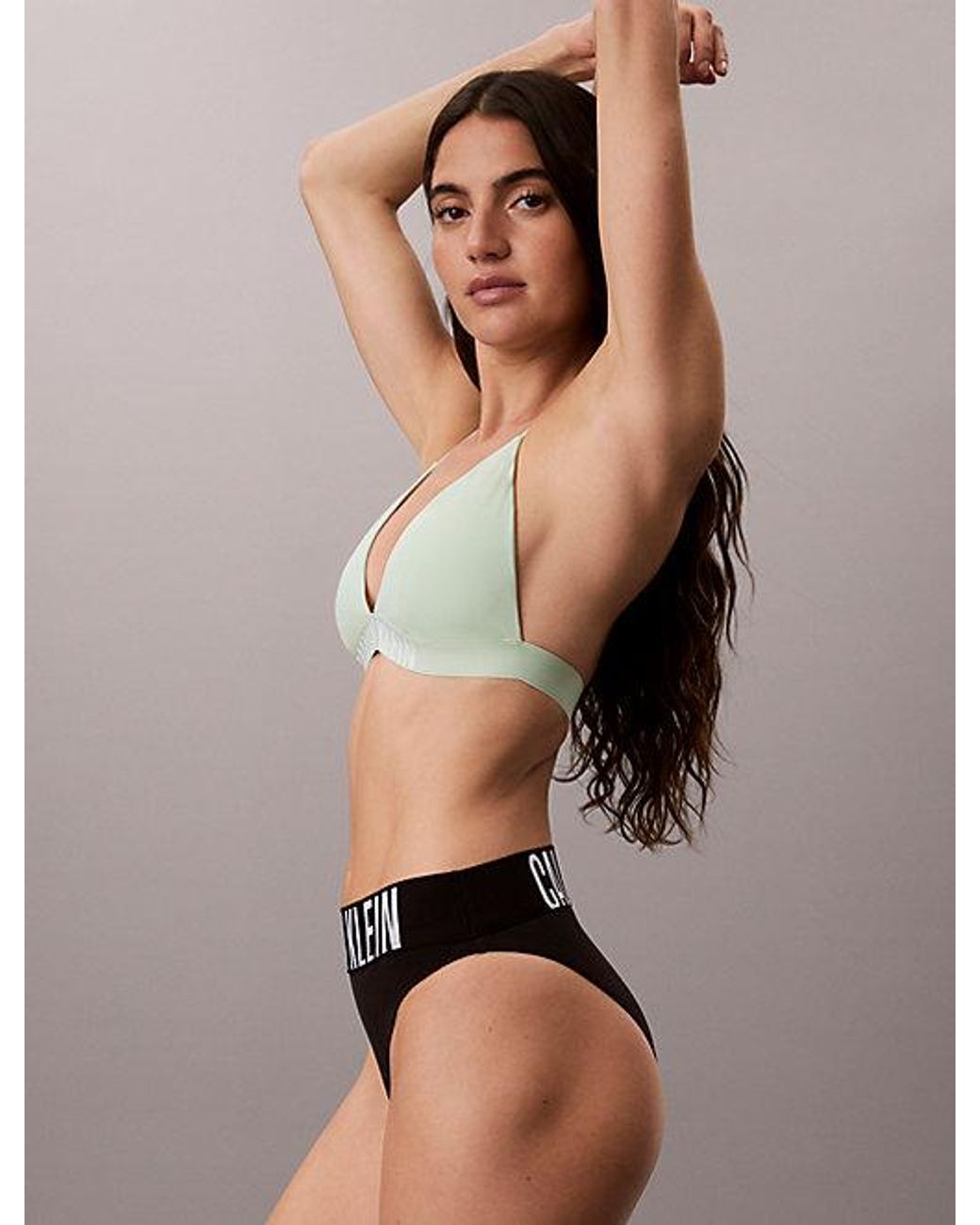Calvin Klein Green Halter Triangle Bikini Top Intense Power