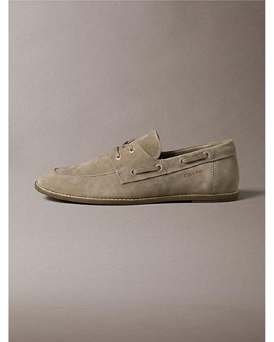 Calvin Klein Gray Bootsschuhe Aus Wildleder