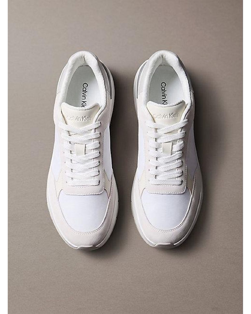 Calvin Klein Metallic Suede Chunky Dad Trainers for men