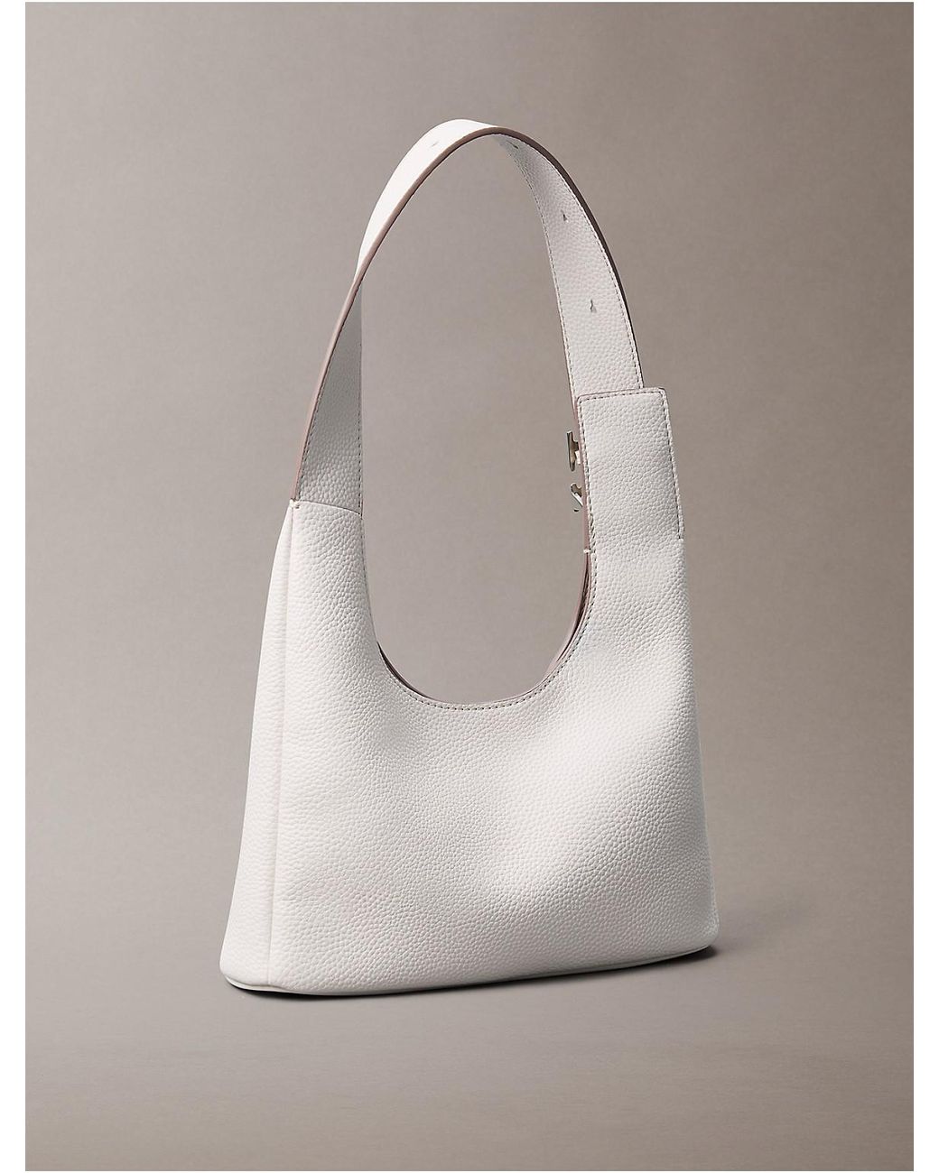 Calvin Klein Archive Hardware Mini Shoulder Bag in Natural