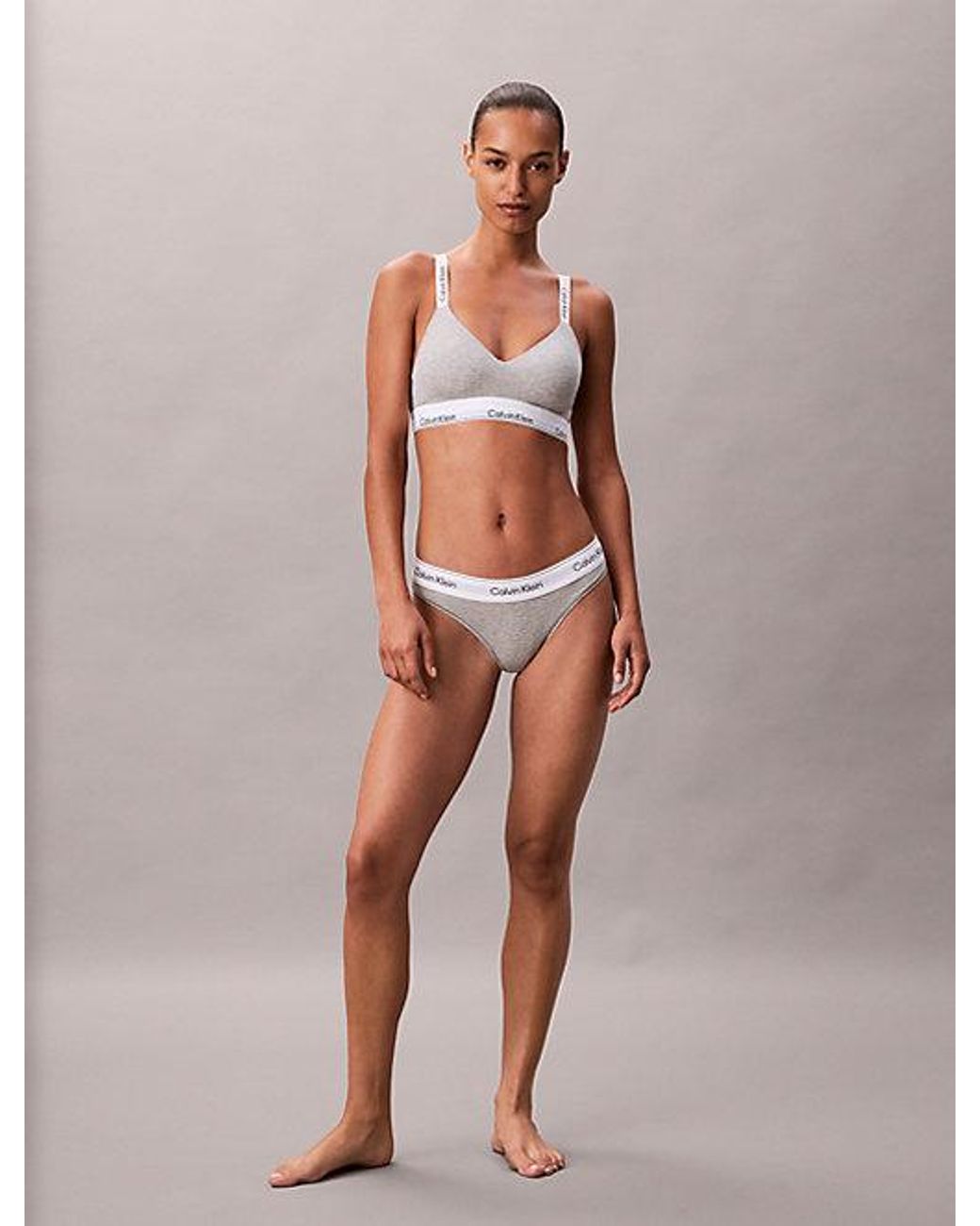 Calvin Klein Multicolor Lightly Lined Bralette Icon Cotton Modal