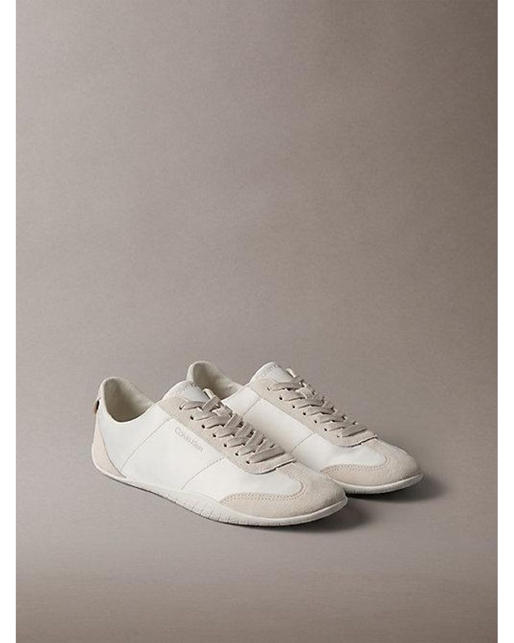 Calvin Klein Gray Satin Hybrid Ballet Trainers
