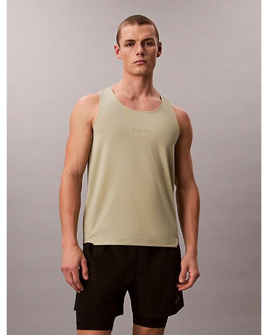 Calvin Klein Natural Sport Quick Dry Performance Gym Tank Top for men