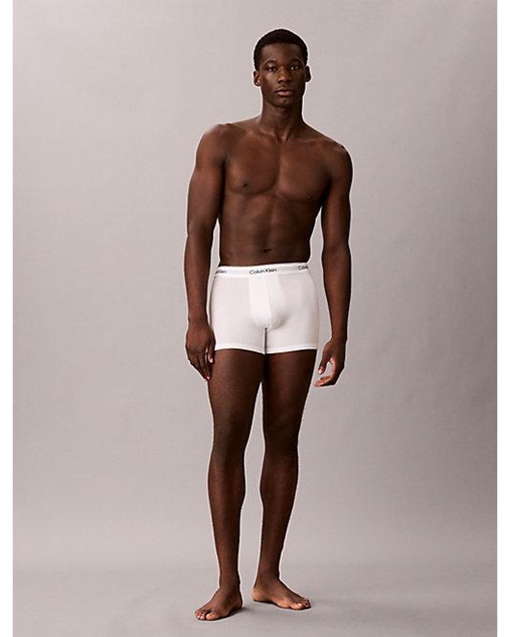 Calvin Klein Metallic 3 Pack Trunks Icon Cotton Stretch for men