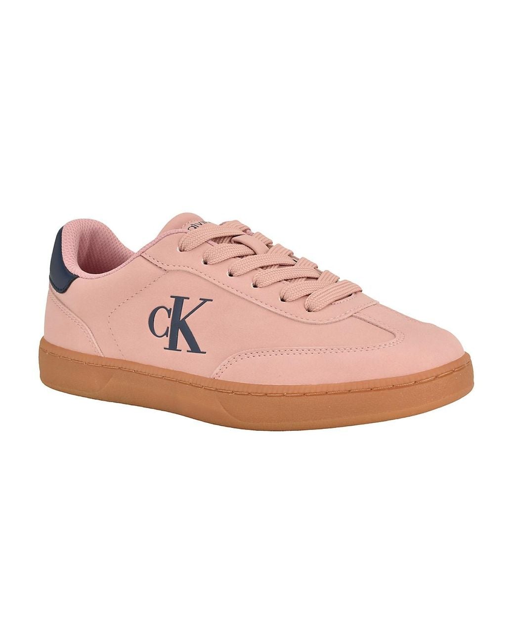 Calvin Klein Pink Narissa Logo Lace-up Sneakers