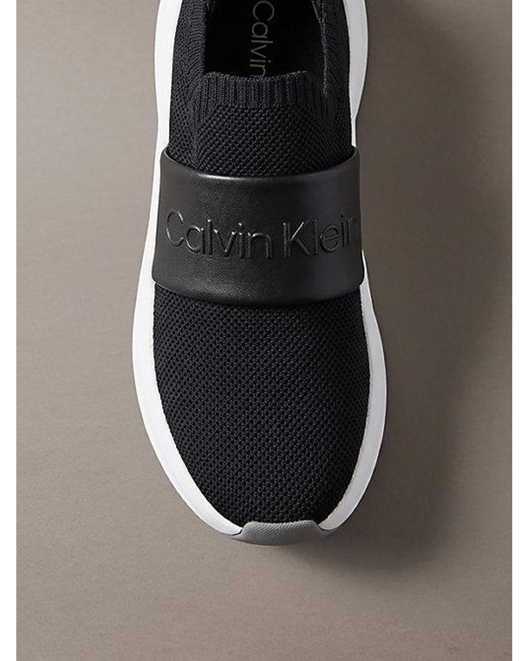 Calvin Klein Black Ck Volumax Slip On Runner Trainers