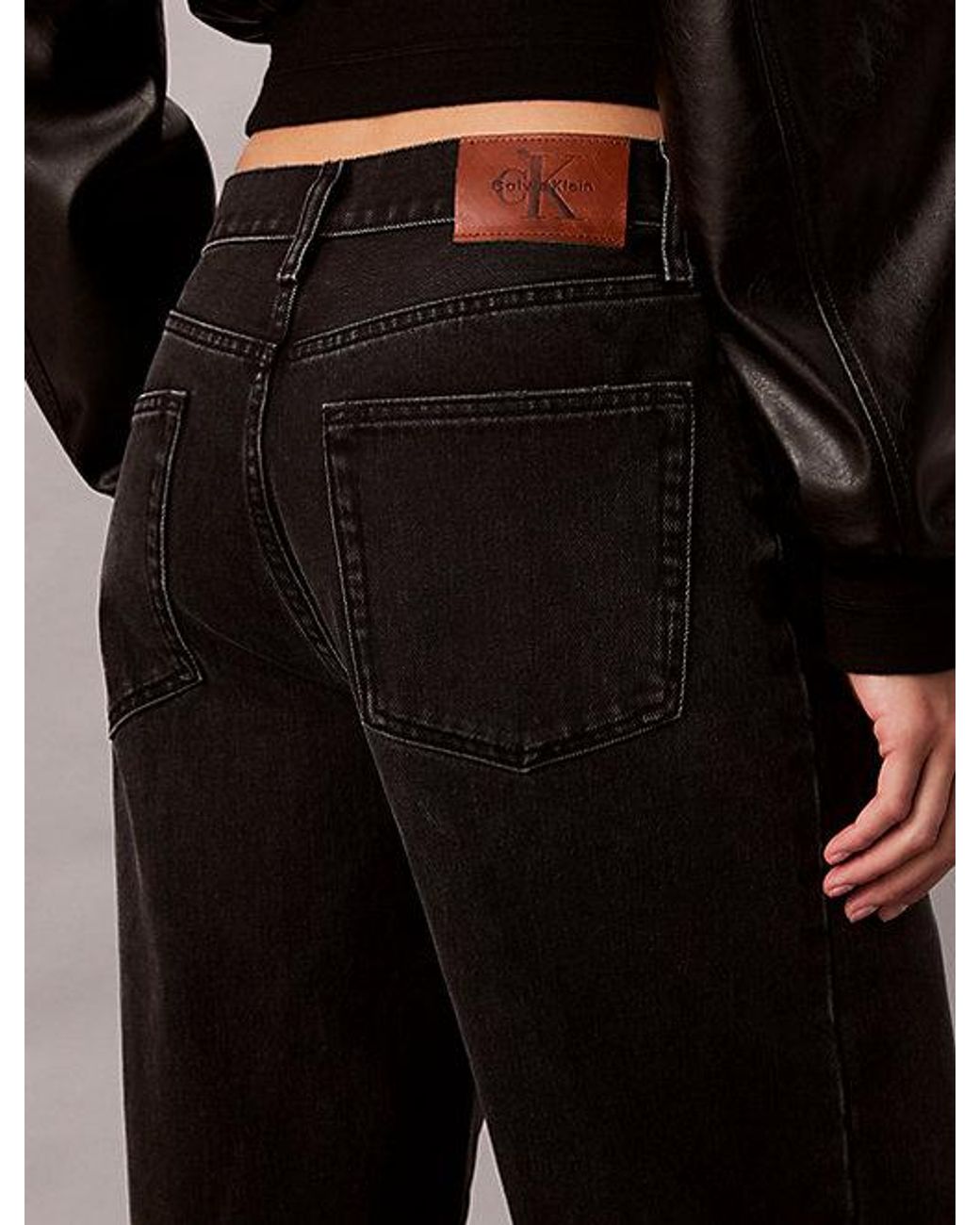 Calvin Klein Black Jeans Wide Leg Jeans