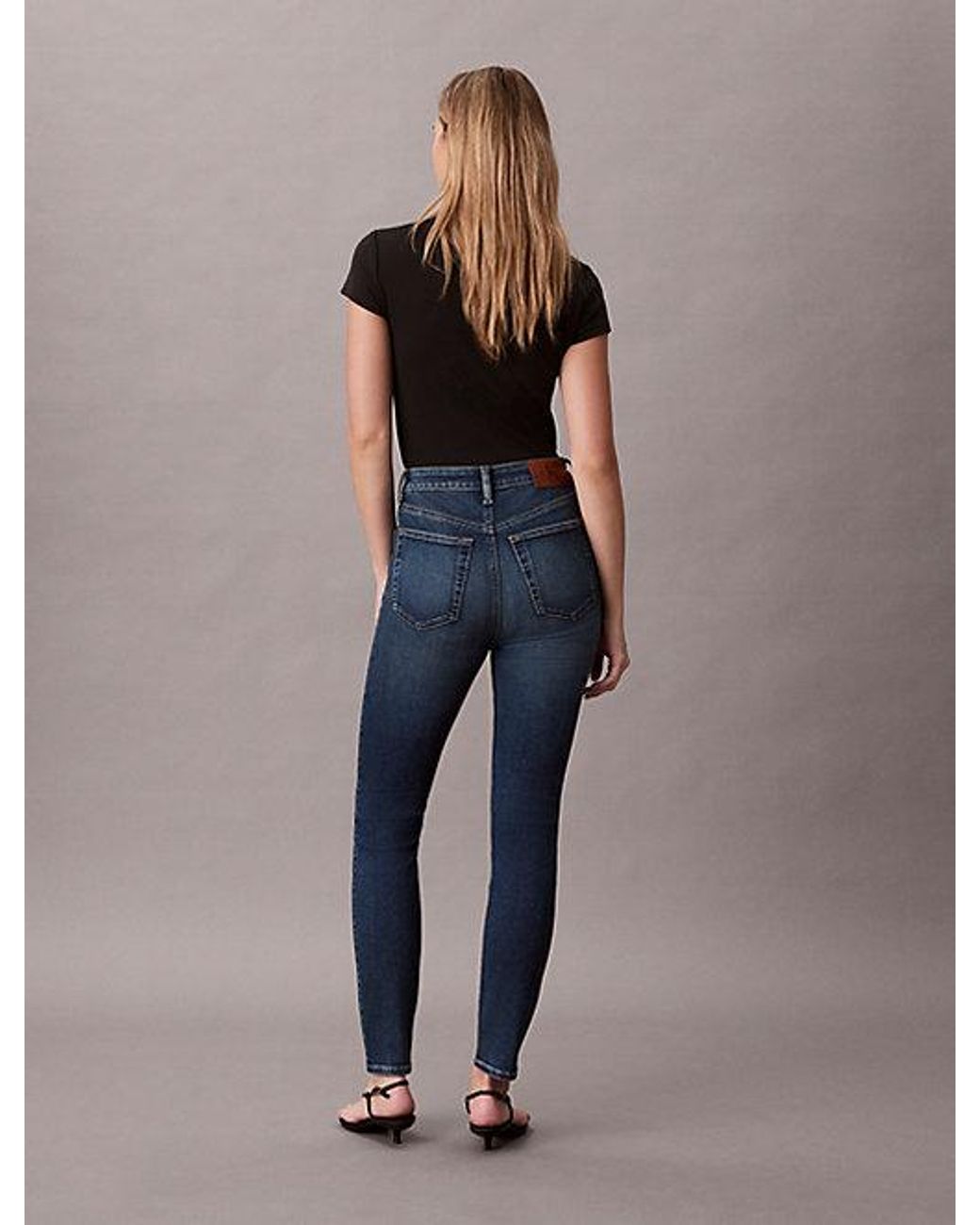 Calvin Klein Blue Jeans High Rise Skinny Jeans