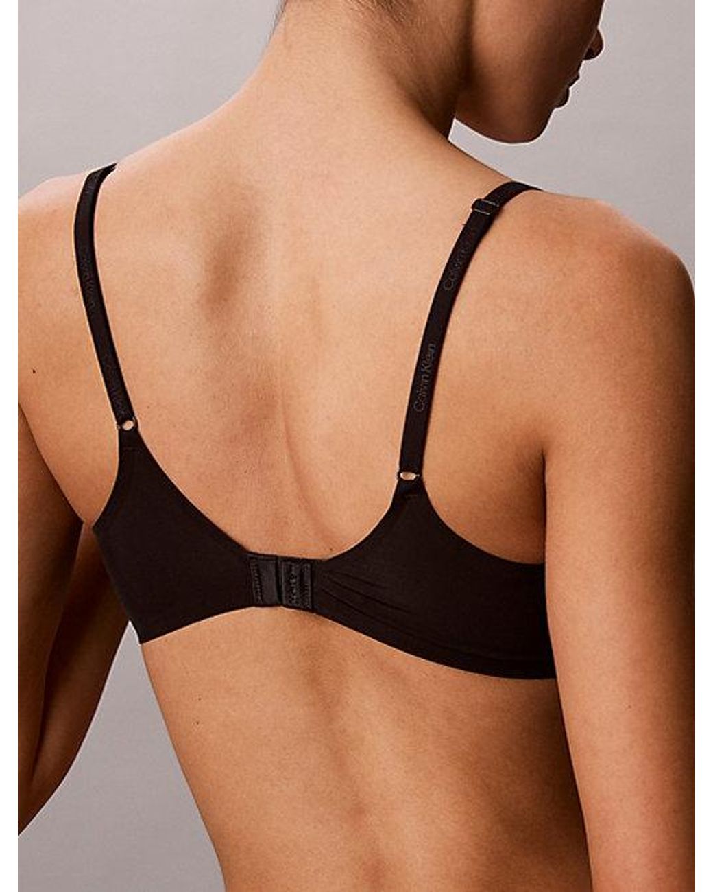 Calvin Klein Black Lightly Lined Wirefree Bra Perfectly Fit Ultra Light