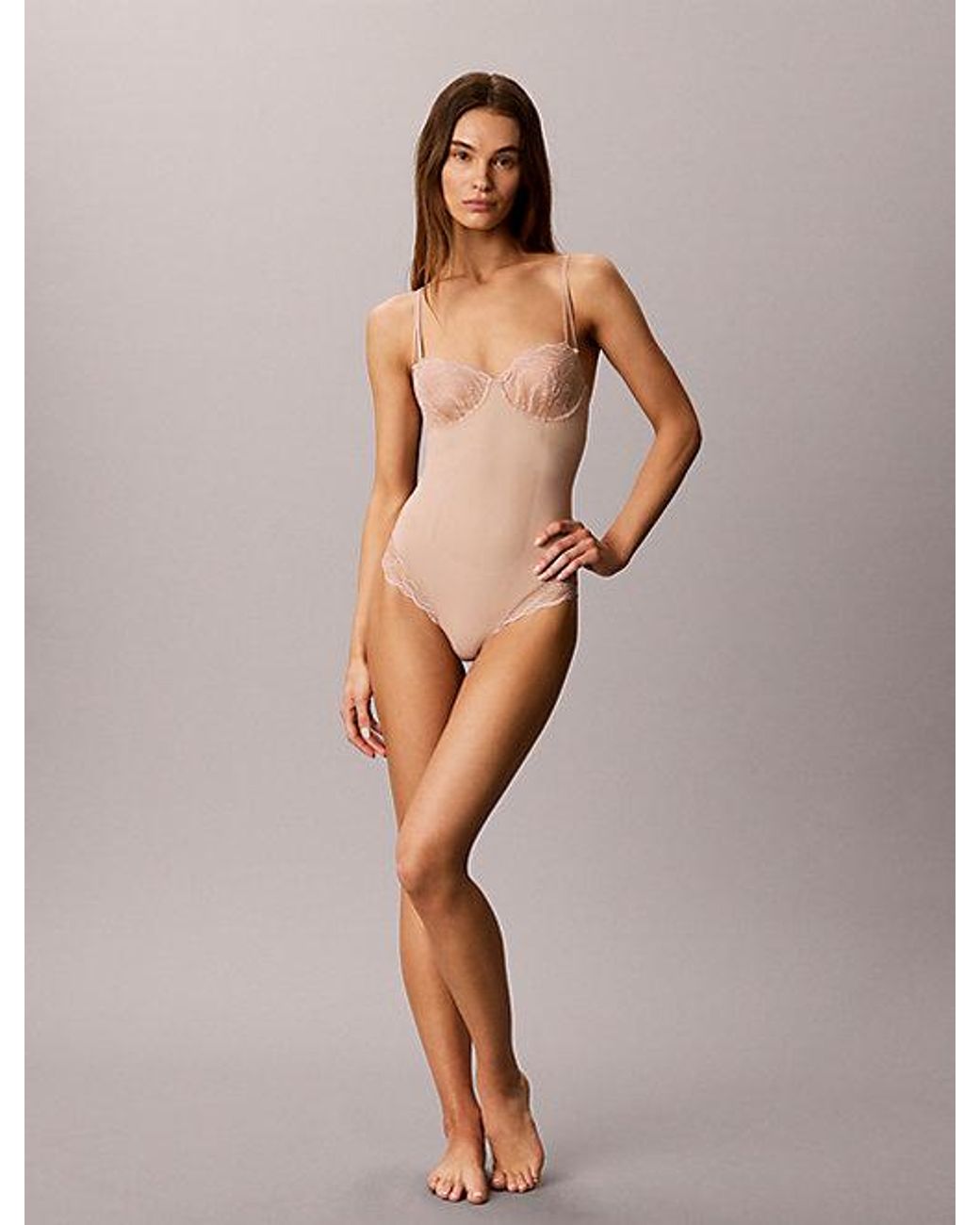 Calvin Klein Shapewear Body in het Brown