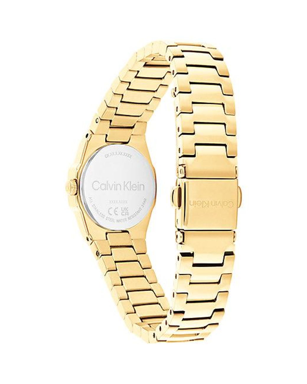 Calvin Klein Metallic Sculpted Geometric Bracelet Watch