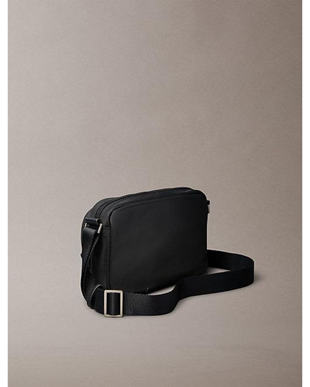 Calvin Klein Black Water Repellent Nylon Camera Bag for men
