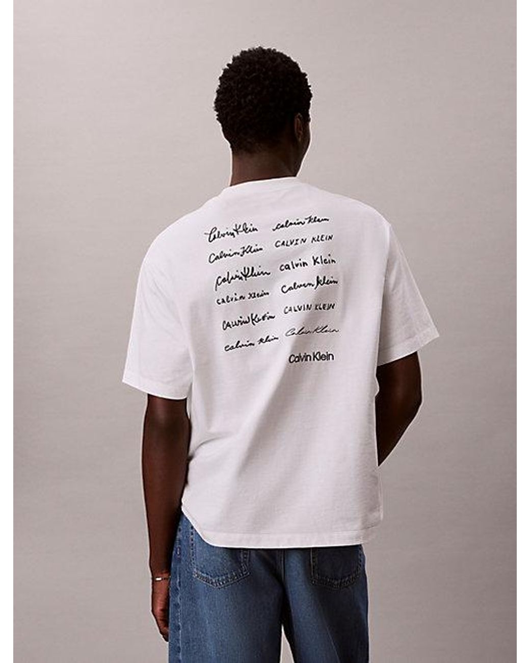 Calvin Klein Pink T-Shirt With Logo for men