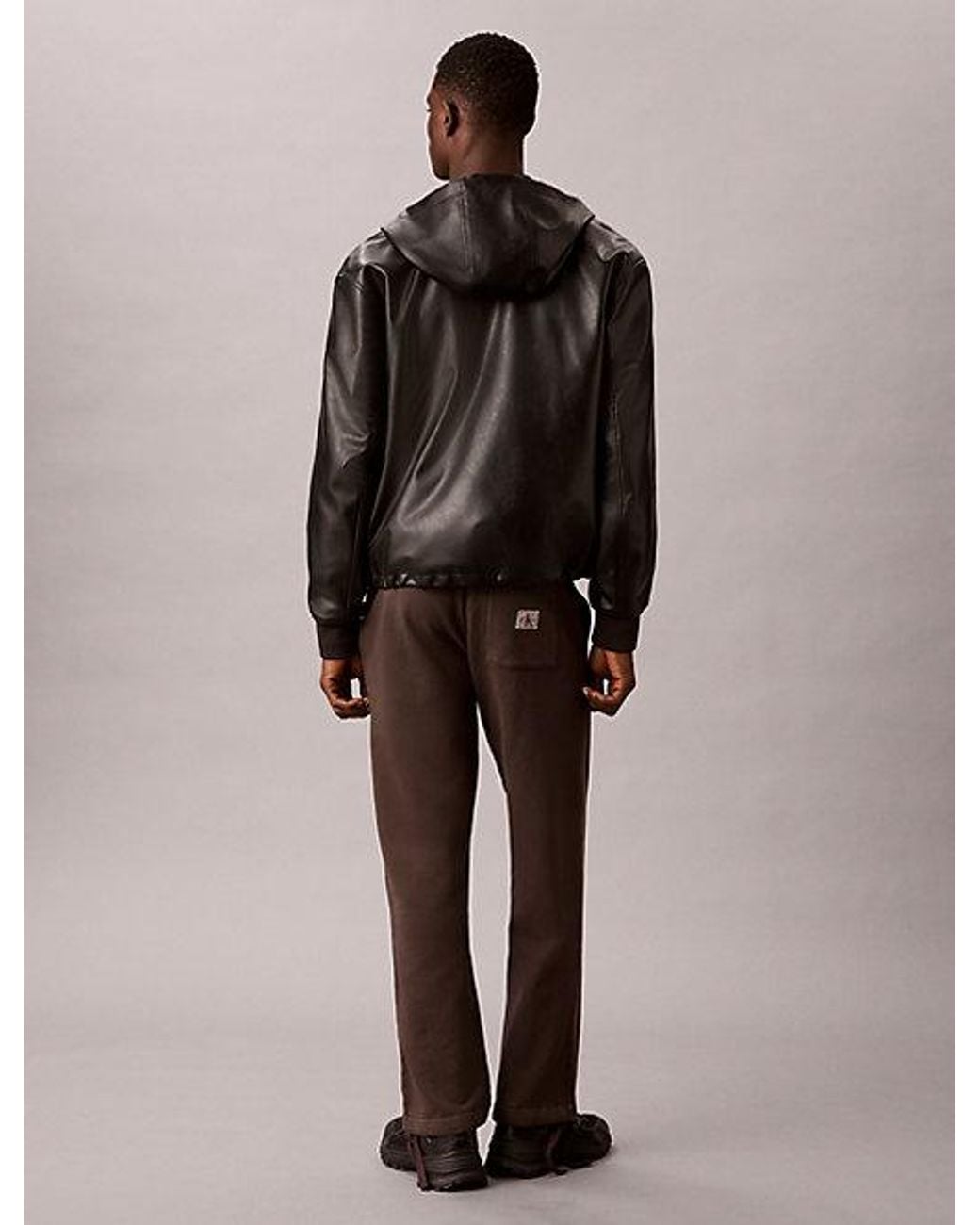 Calvin Klein Brown Jeans Relaxed Straight Terry Joggers for men