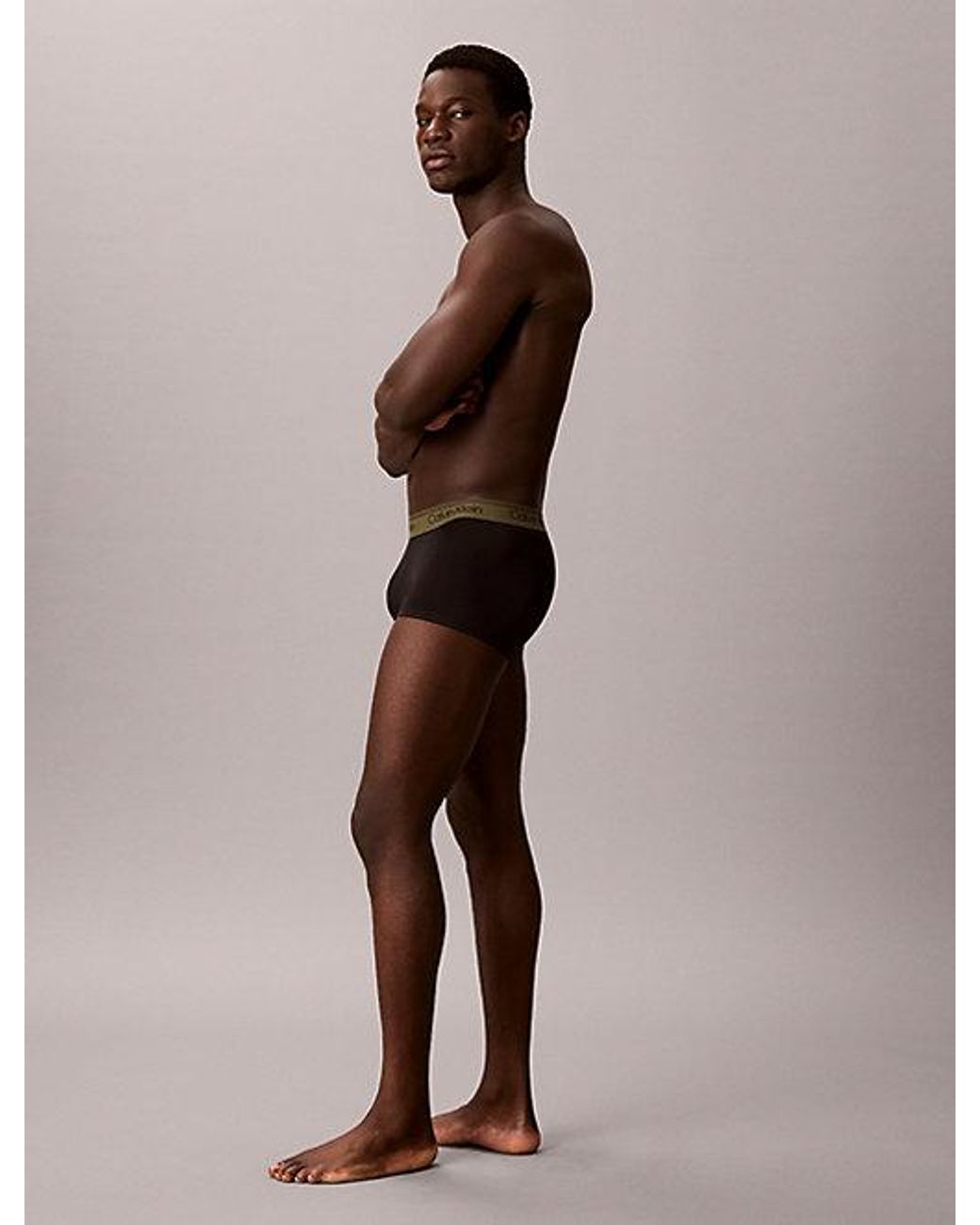 Calvin Klein Black 5 Pack Low Rise Trunks Flex Microfibre Stretch for men