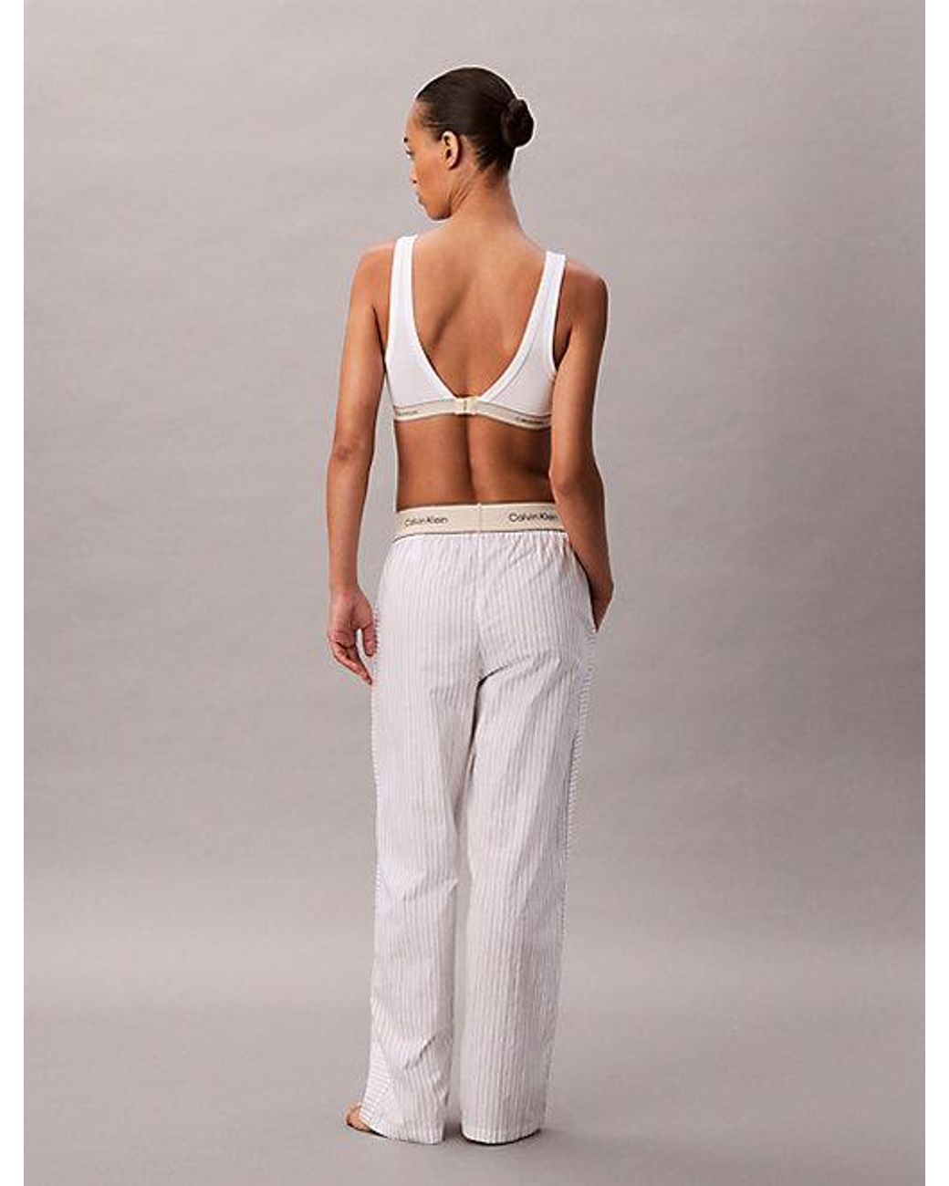 Calvin Klein Multicolor Logo Pyjama Pants Heritage Cotton Poplin