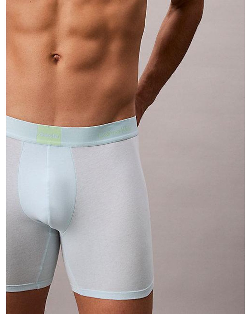 Calvin Klein 3-Pack Boxer Briefs in het Green voor heren