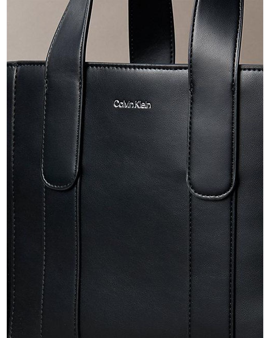 Calvin Klein Black Small Jacquard Logo Tote Bag