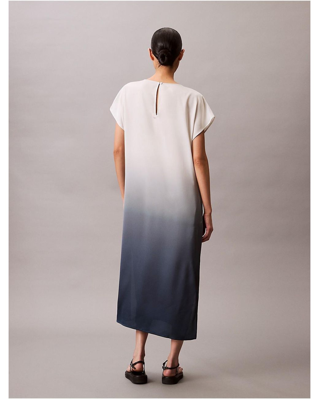 knee length dresses for ladies Dress Casual Midi By Calvin Klein In Black, Size: S main image 0