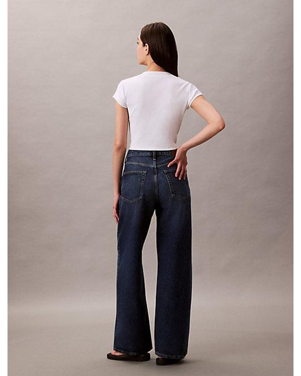Calvin Klein Blue Jeans Wide Leg Jeans