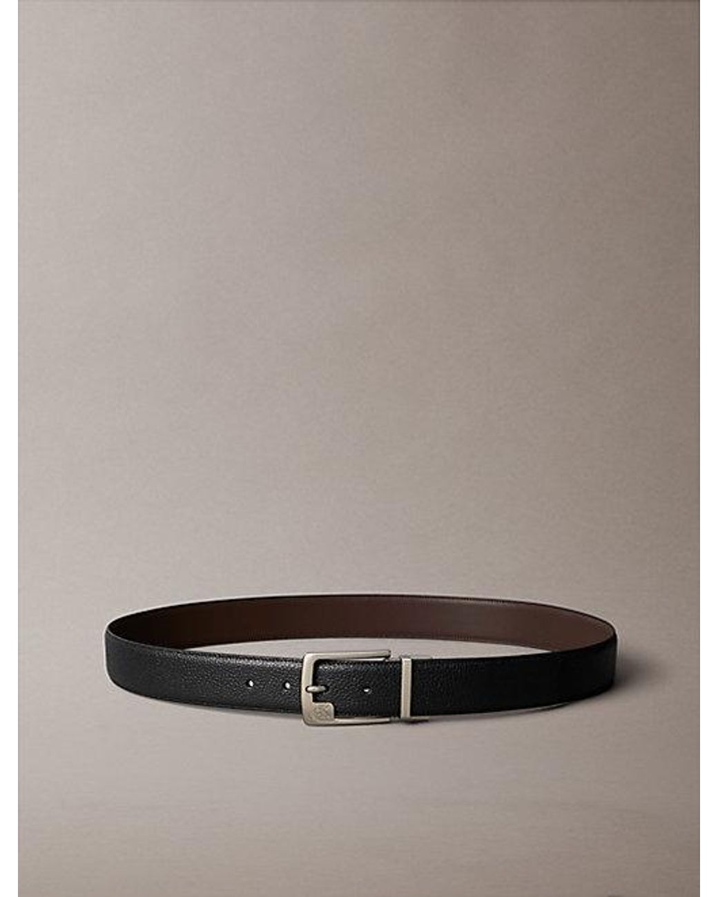 Calvin Klein Black Full-Grain Leather Belt for men