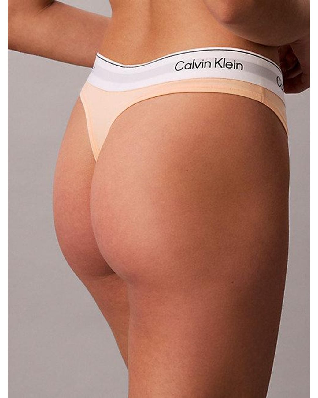 Calvin Klein Natural Thong Icon Cotton Modal