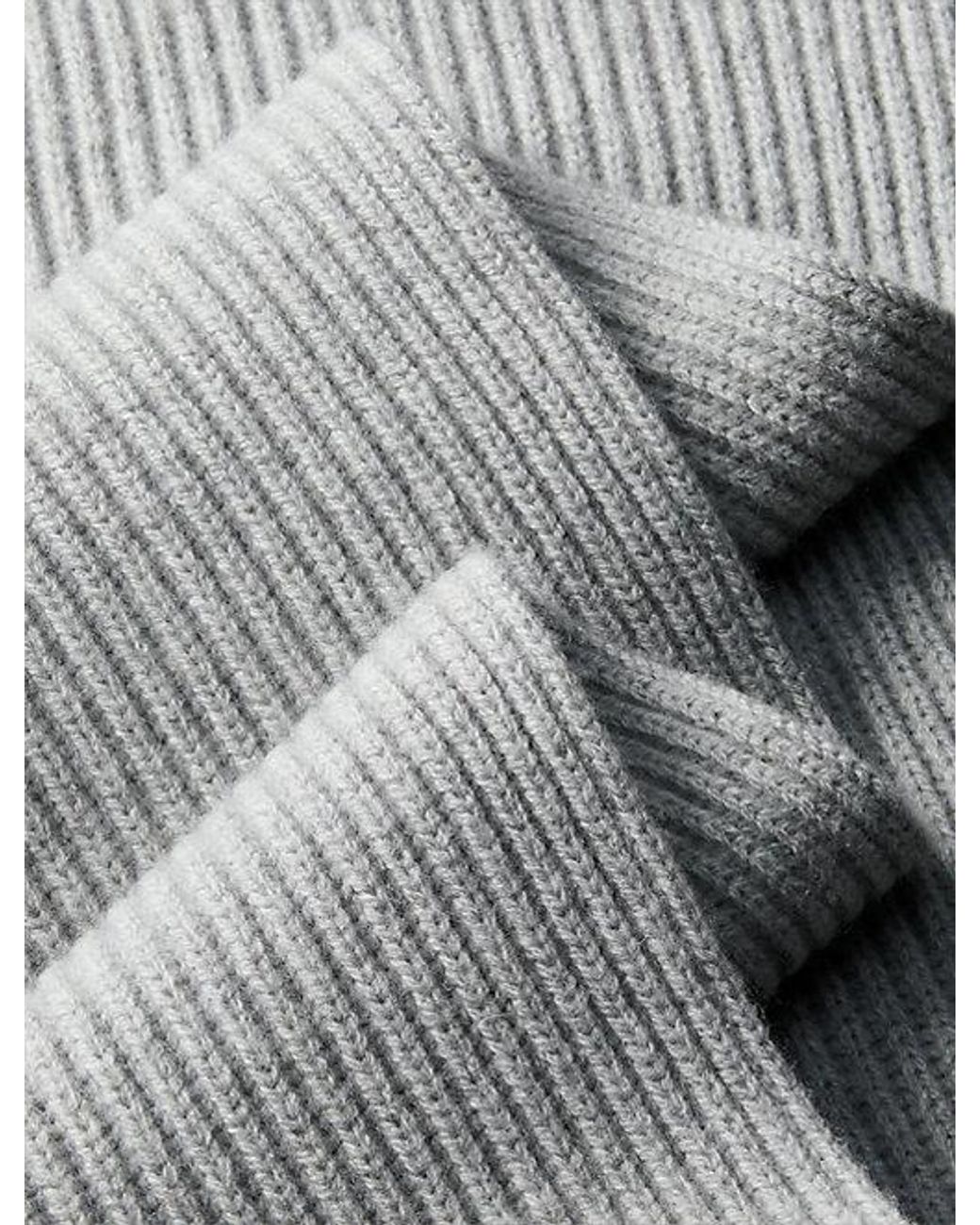 Calvin Klein Gray Wool Blend Signature Logo Scarf for men