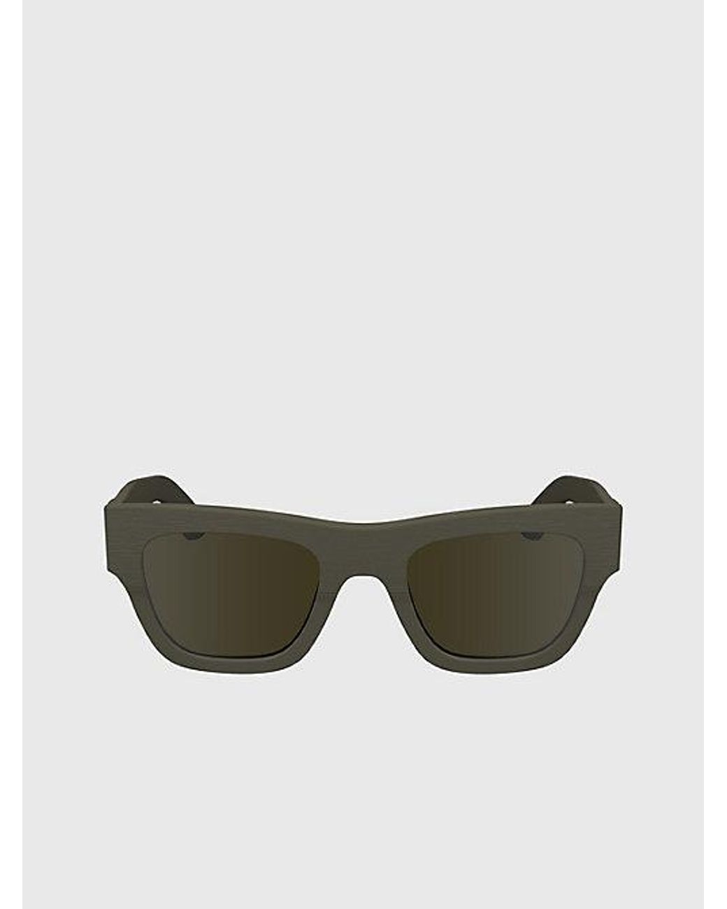 Calvin Klein Green Modified Rectangle Sunglasses for men