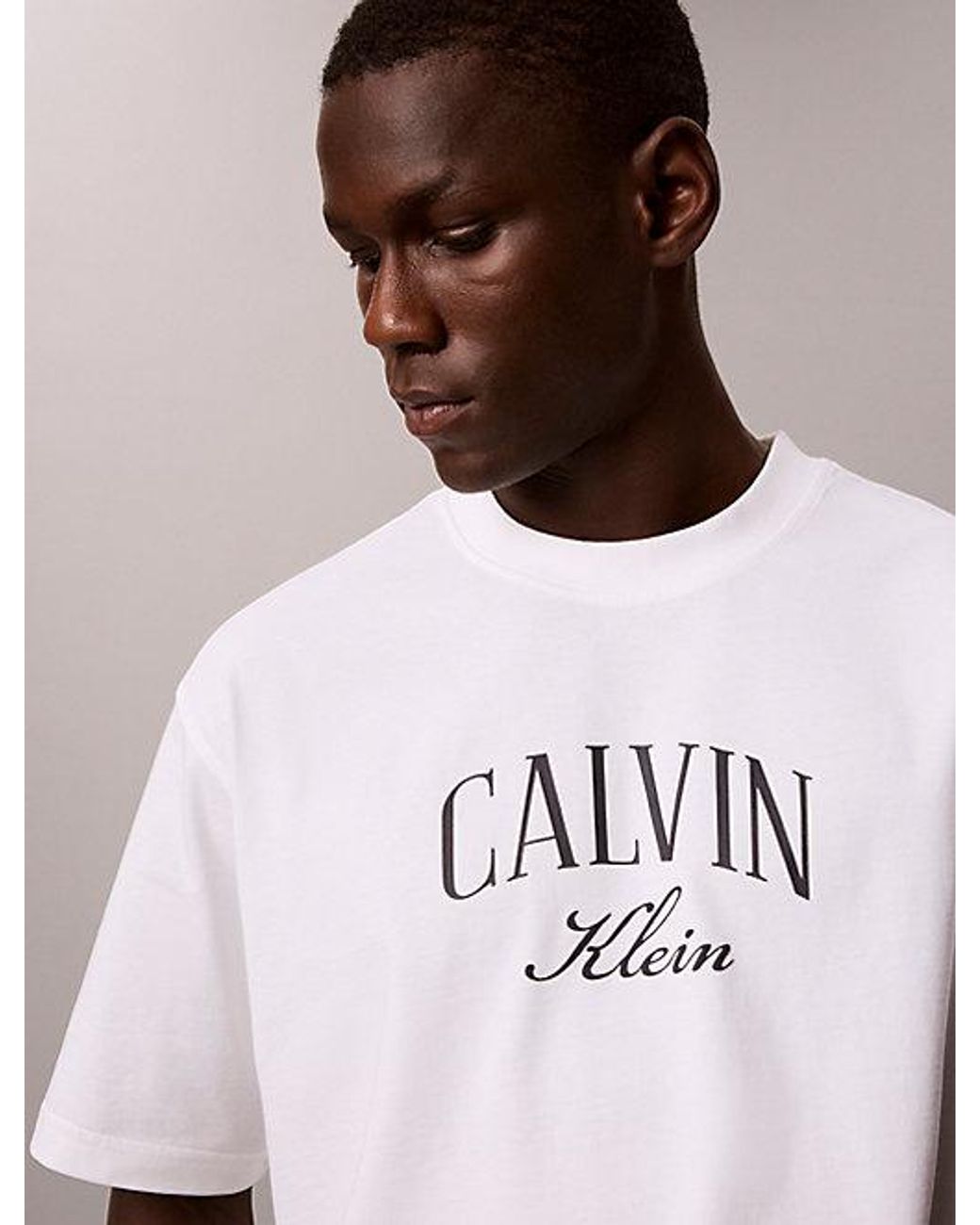 Calvin Klein Multicolor Jeans Relaxed Arched Logo T-Shirt for men