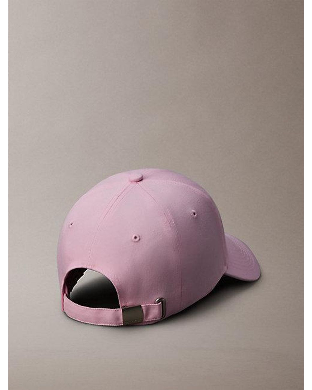 Calvin Klein Pink Twill Embroidered Monogram Cap