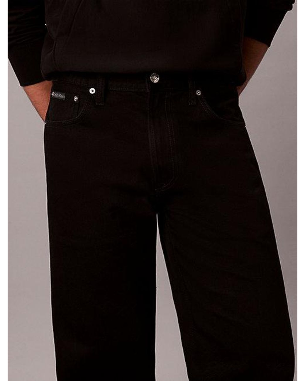 Calvin Klein Black Jeans 90S Straight Jeans for men